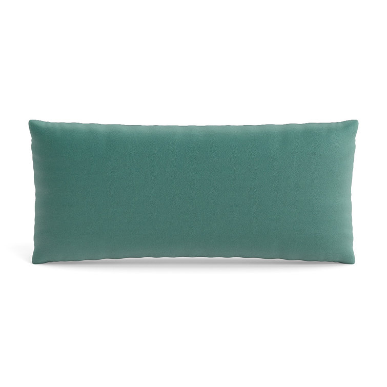 Lagoon Velvet and Satin Reversible Decorative Pillow 22" x 10"