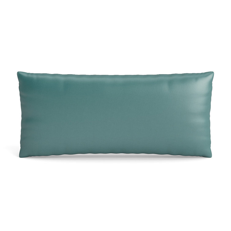 Lagoon Velvet and Satin Reversible Decorative Pillow 22" x 10"