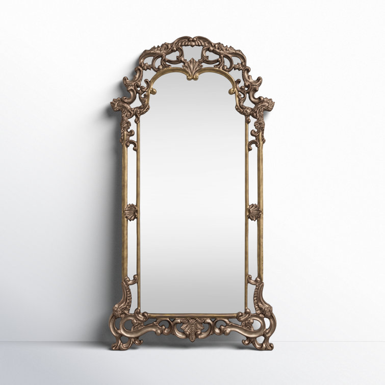 Imperial Mottled Bronze with Antique Silver Accents Ornate Mirror