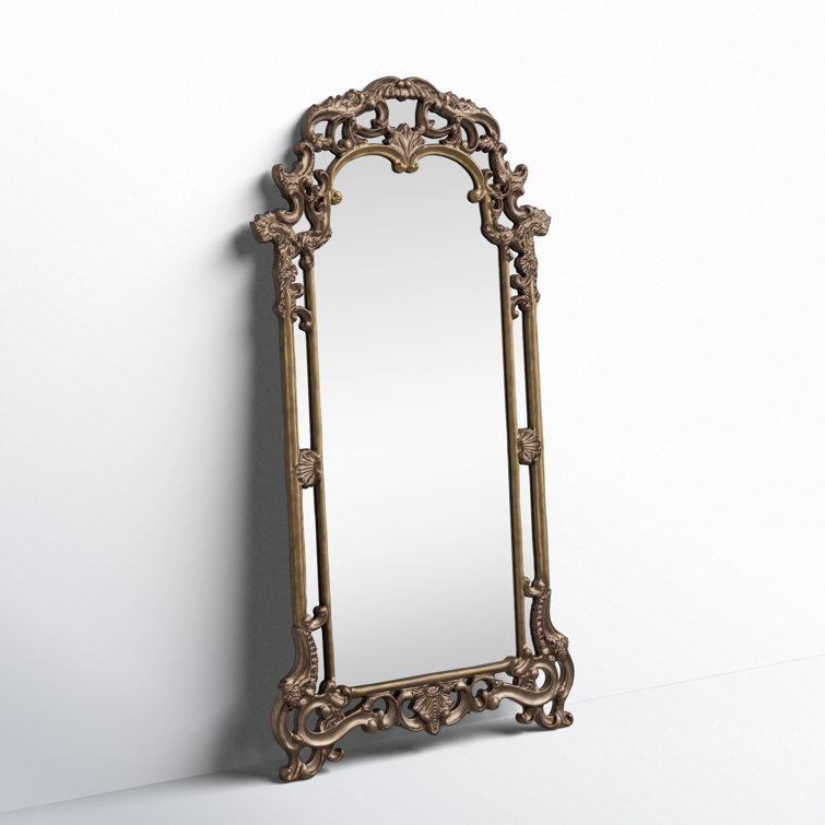 Imperial Mottled Bronze with Antique Silver Accents Ornate Mirror
