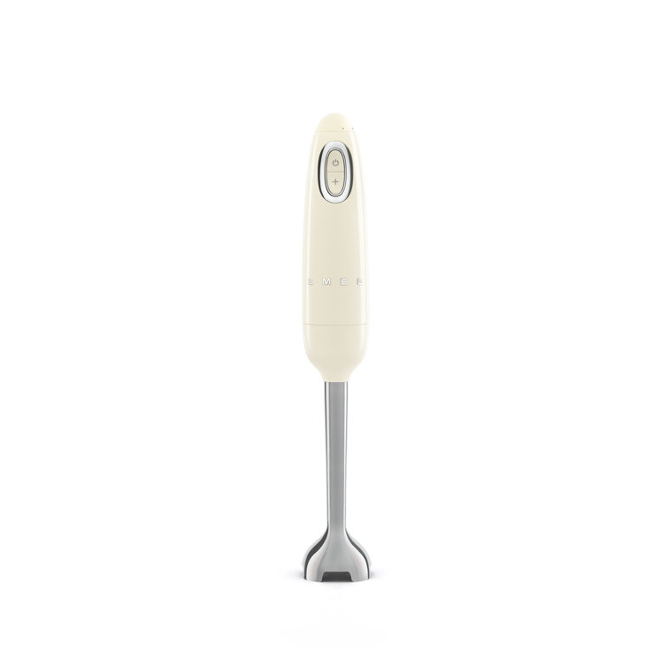 Cream Glossy Stainless Steel Variable Speed Immersion Blender