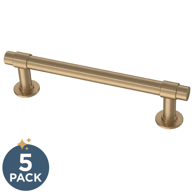Francisco 5-Pack Champagne Bronze Antimicrobial Cabinet Bar Pulls