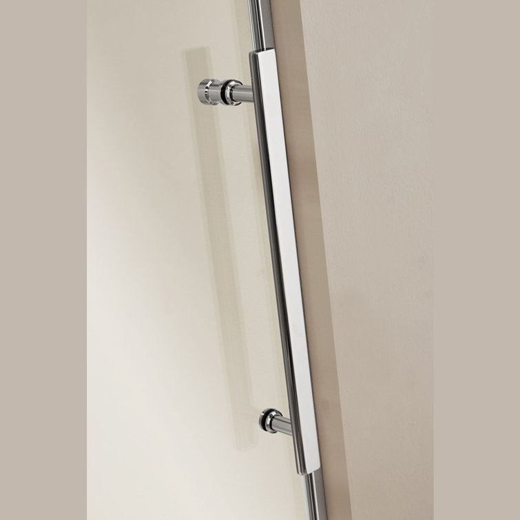 Dreamwerks 60" x 79" Frameless Sliding Shower Door with Stainless Steel Frame