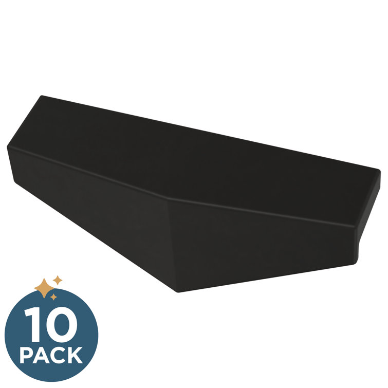 Matte Black Aluminum Diamond Cabinet Pull Handles, 3.75 Inches (10-Pack)