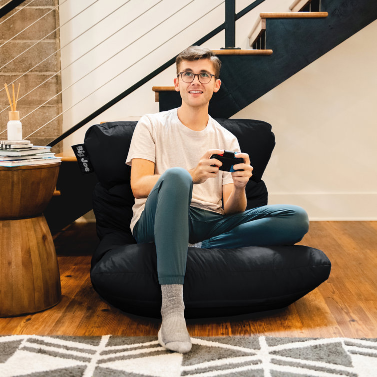 Roma Black Smartmax Bean Bag Chair with Removable Cover