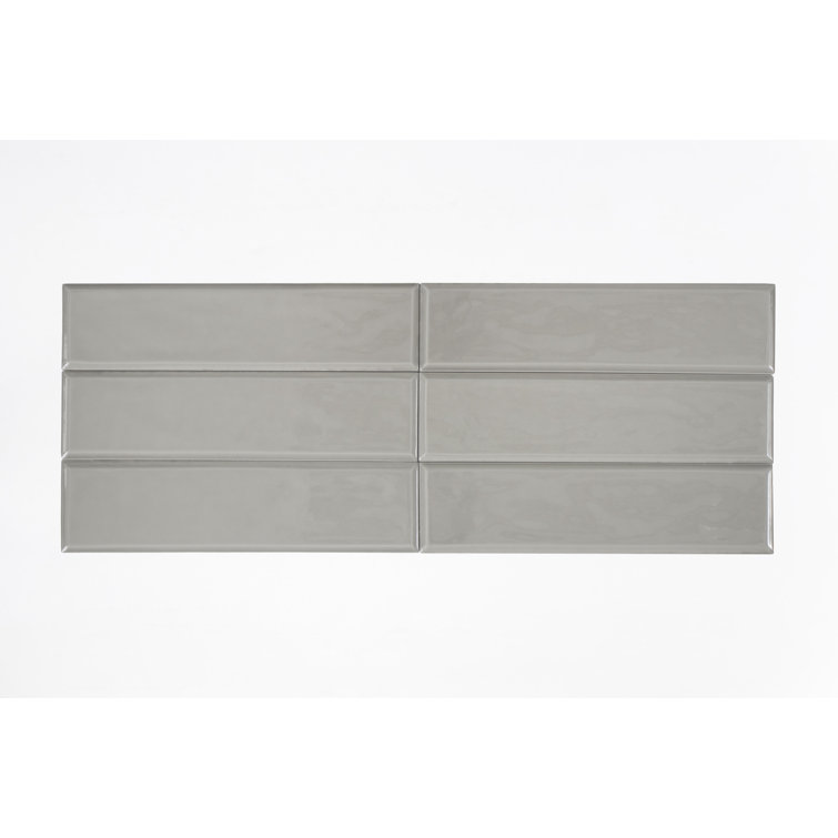 Greige Gloss 3x12 Ceramic Subway Wall Tile