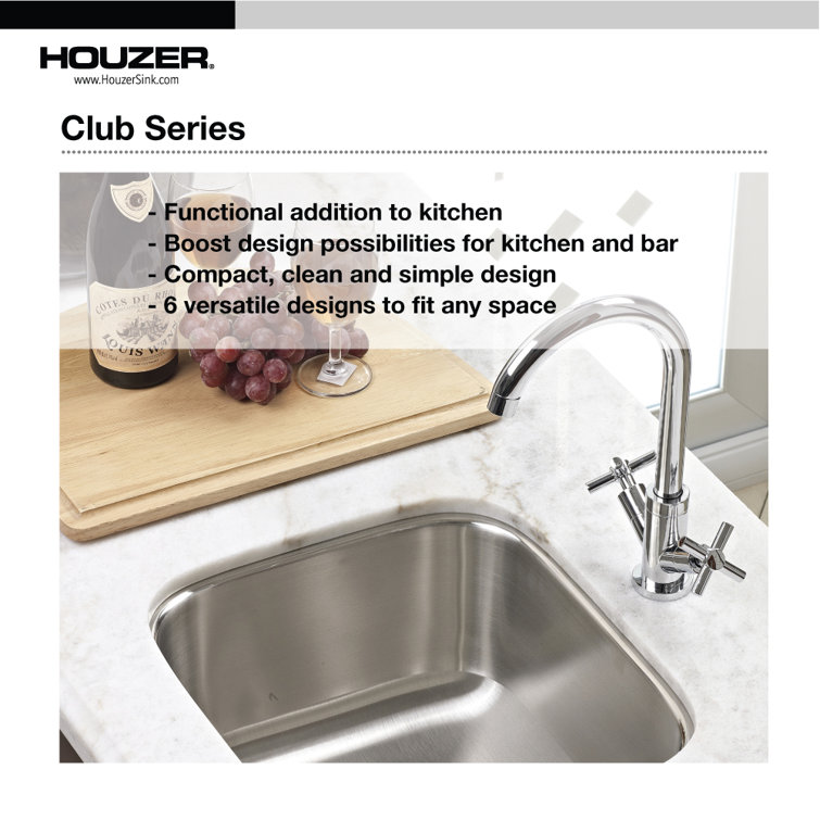 Compact Stainless Steel Undermount Bar Sink with Strainer