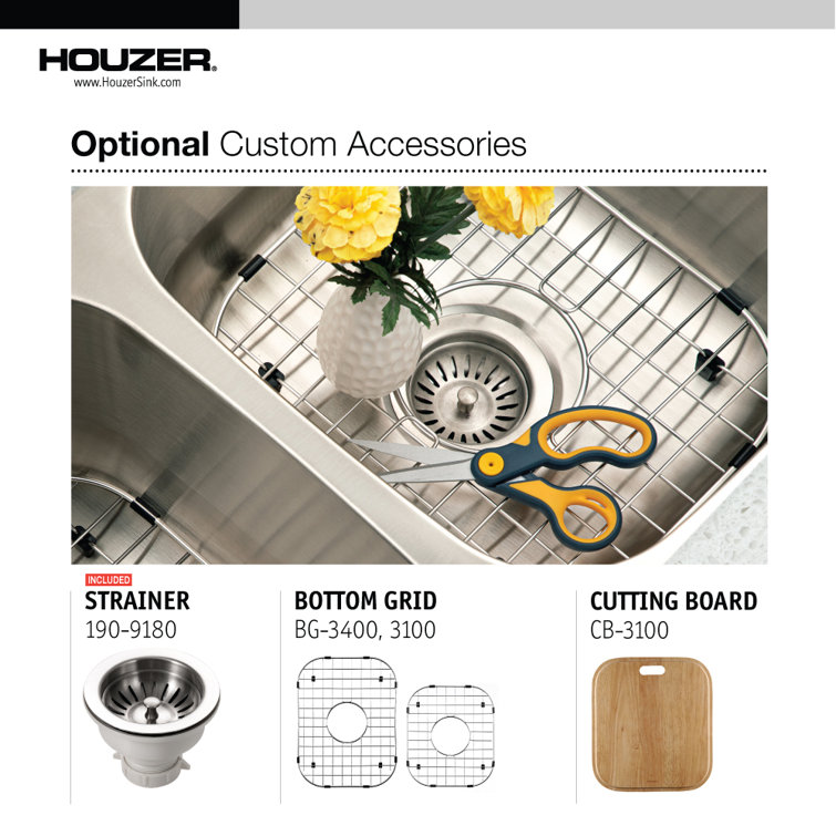 Medallion Classic 31.5'' Stainless Steel Double Bowl Undermount Sink