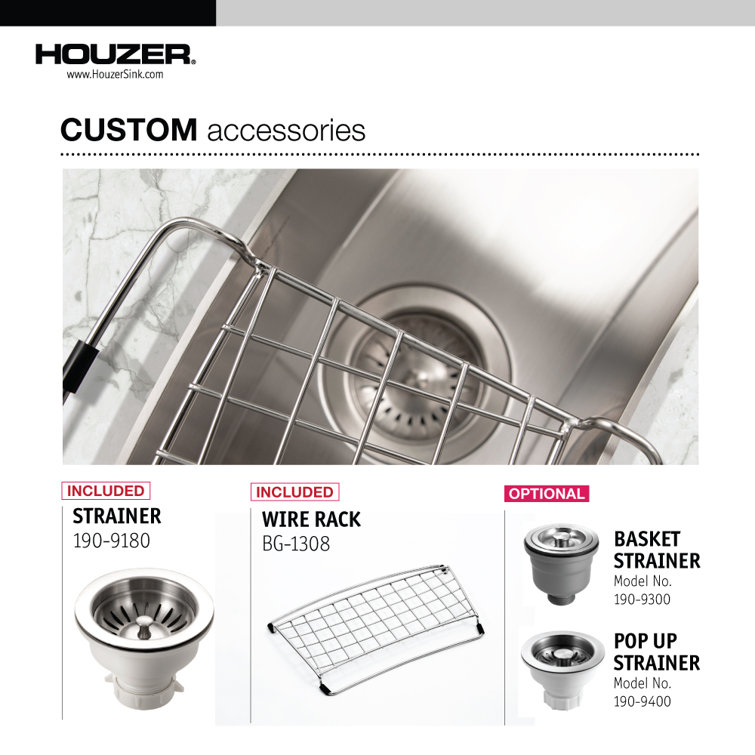 Contempo 33'' Stainless Steel Curved Single Bowl Kitchen Sink