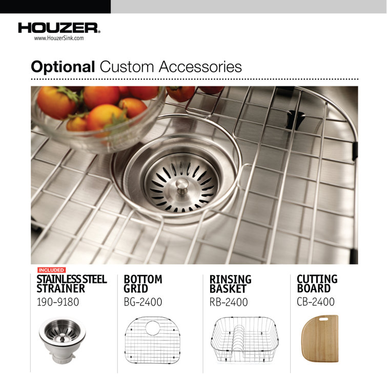 Medallion 23.75'' Stainless Steel Undermount Single Bowl Kitchen Sink
