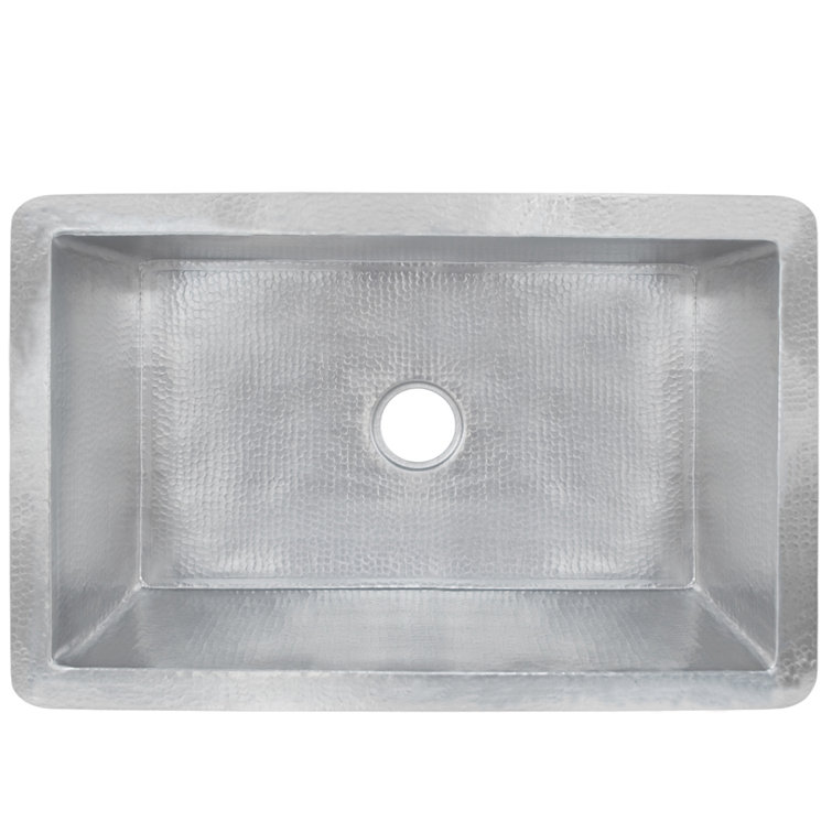 Cocina 33" Brushed Nickel Copper Undermount Kitchen Sink