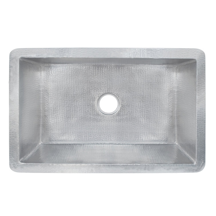 Cocina 33" Brushed Nickel Copper Undermount Kitchen Sink