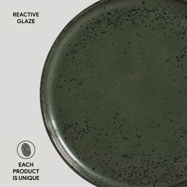 Greenery 6.1'' Porcelain Round Bread Plate