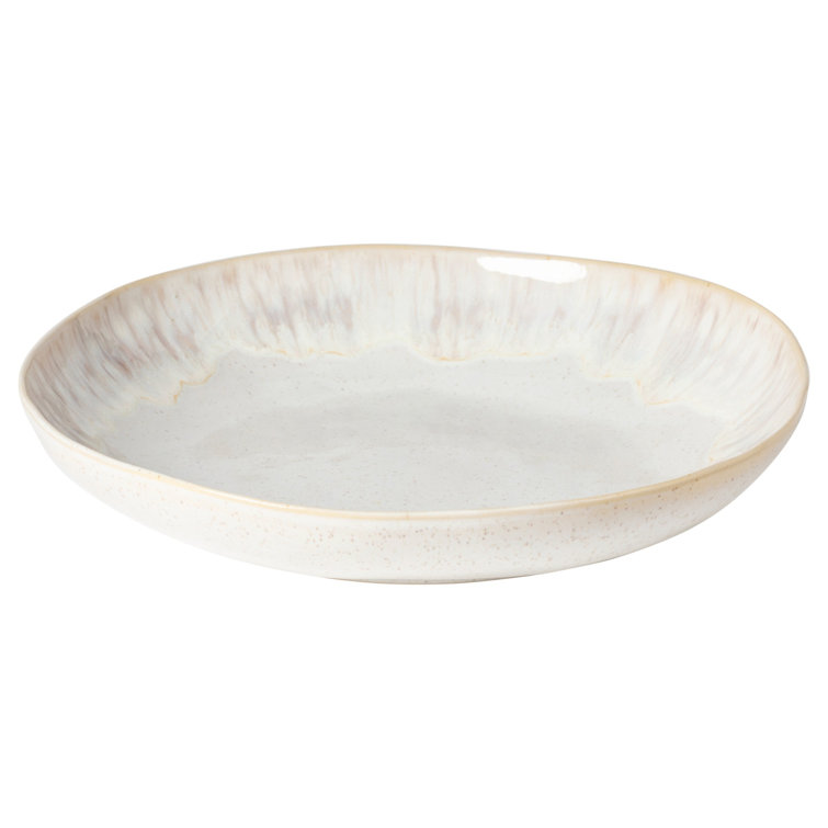 Eivissa Sand Beige Ceramic Pasta and Salad Serving Bowl