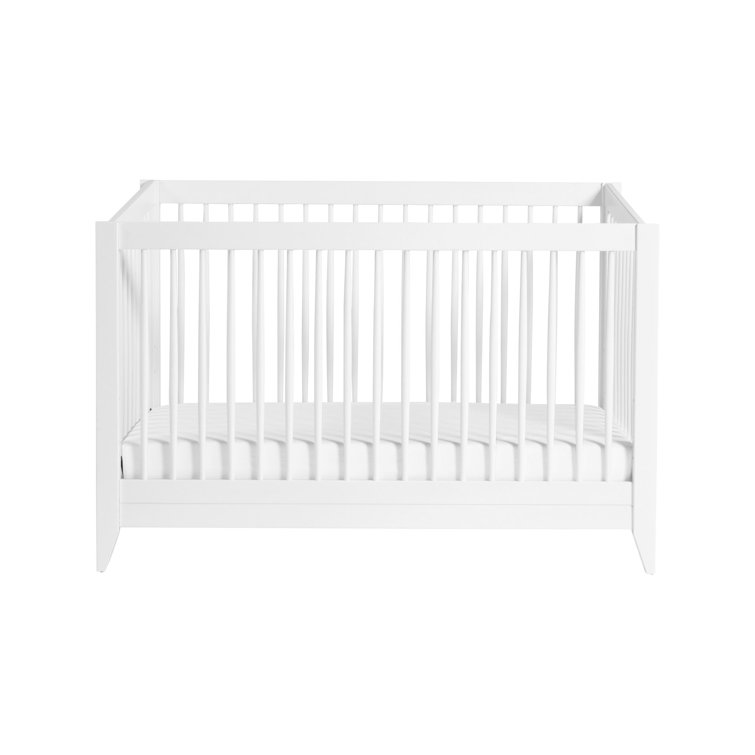 Sprout White 4-in-1 Convertible Crib with Tapered Feet