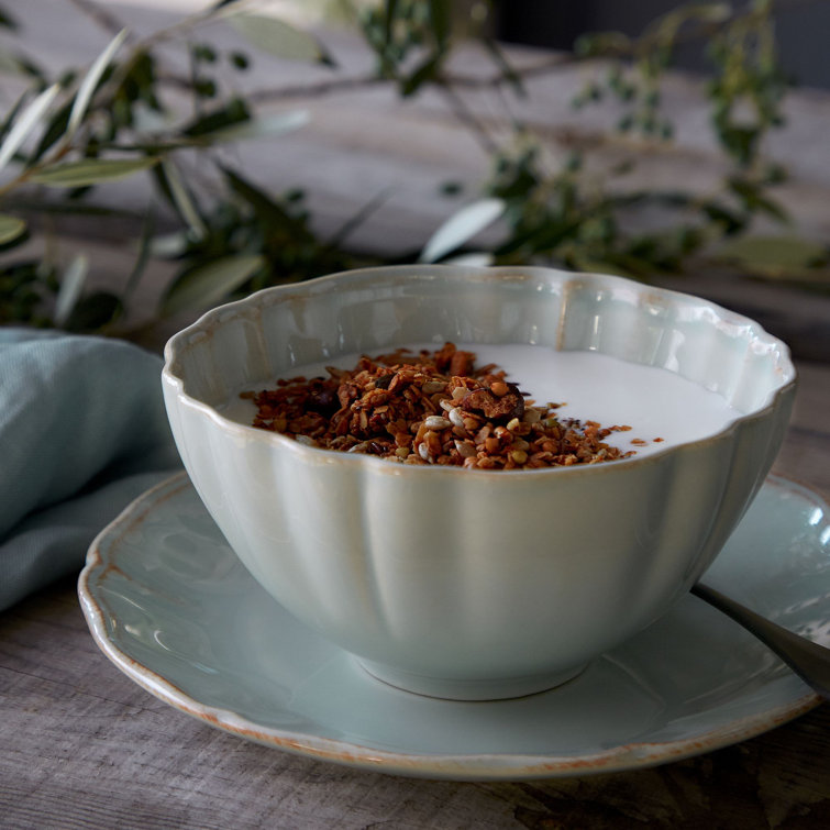 Turquoise Ceramic Soup and Cereal Bowl Set