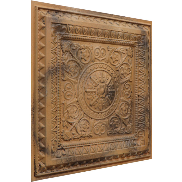 Vintage Tin 24" x 24" PVC Ceiling Tile