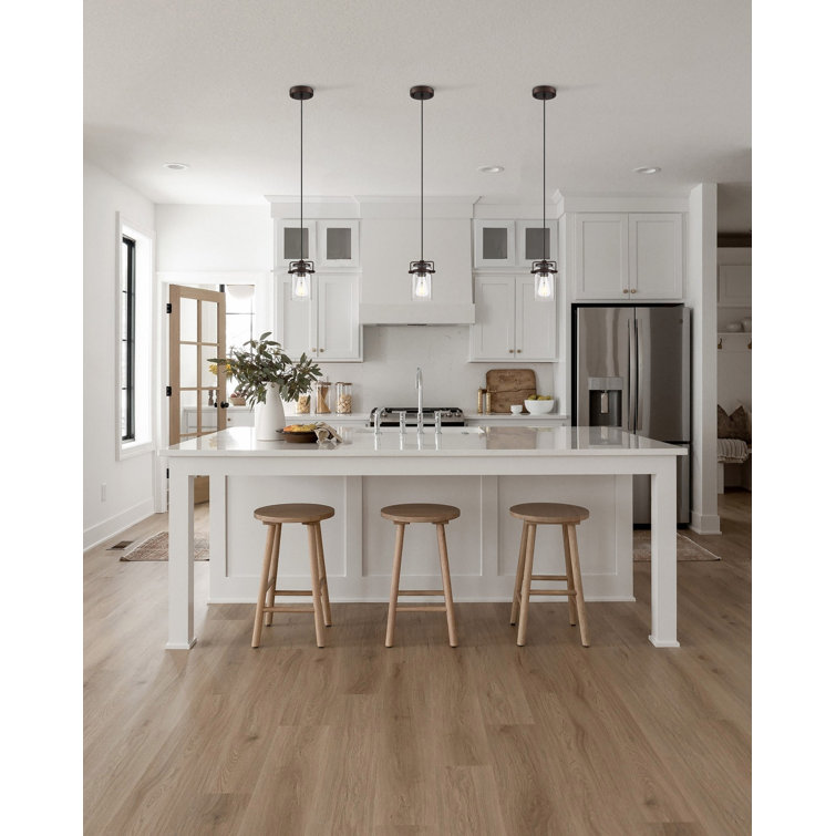 Mahogany Bronze Mini Jar Pendant Light with Clear Glass Shade