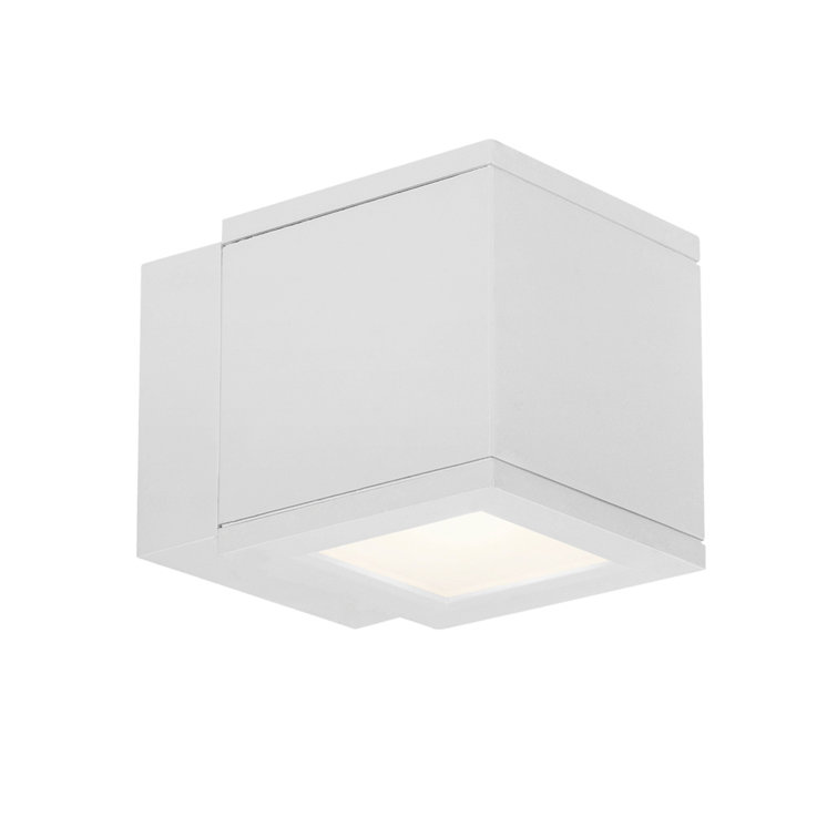 White Aluminum Dimmable Outdoor Wall Light