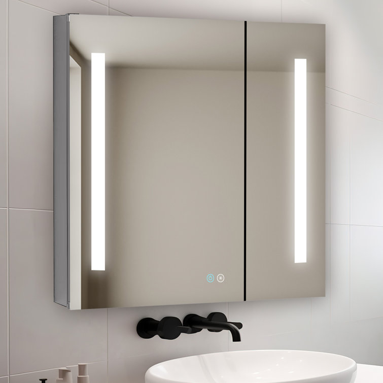 Signature Royale 36" x 30" LED Lighted Medicine Cabinet with Defogger