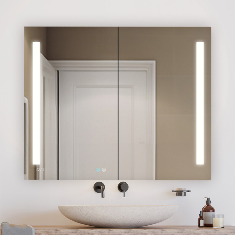 Signature Royale 48" x 30" LED Lighted Medicine Cabinet with Defogger