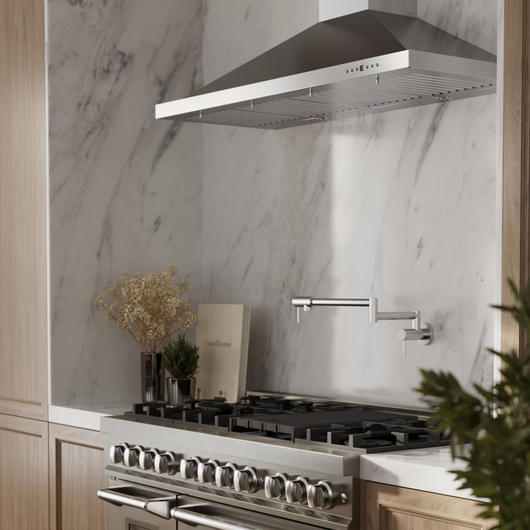 Gemini Brushed Nickel Wall-Mounted Pot Filler Faucet