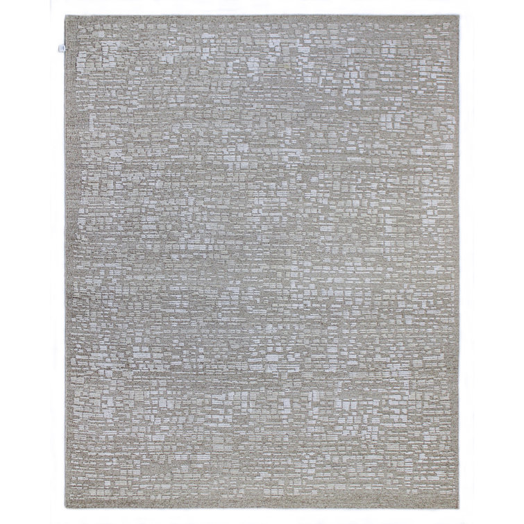 Marie Flanigan Hand-Knotted Plush Gray Wool 6' x 9' Rug