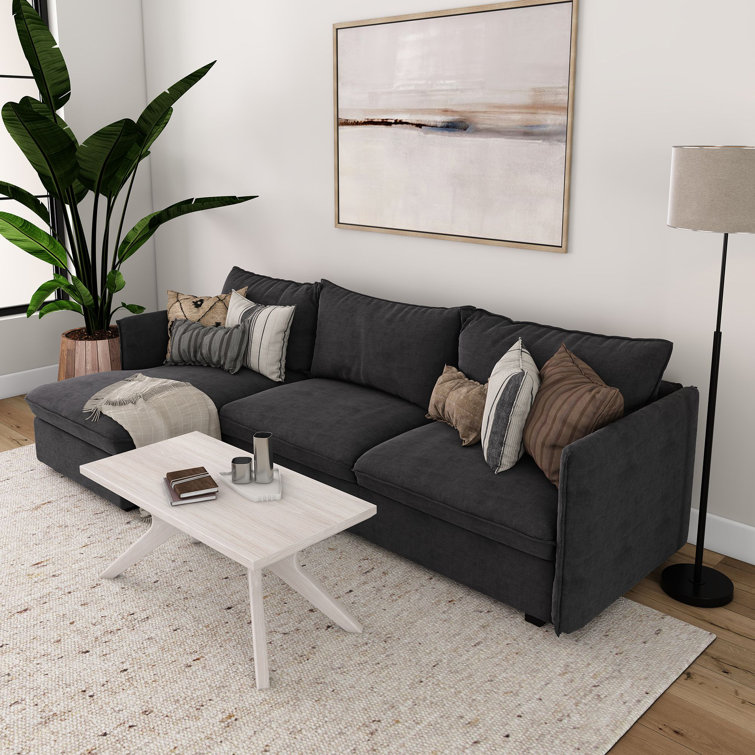 White Sand Solid Wood Cross Leg Rectangular Coffee Table, 40 Inch