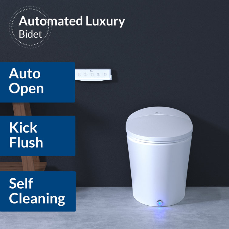 Discovery DLX White Elongated High Efficiency Bidet Toilet