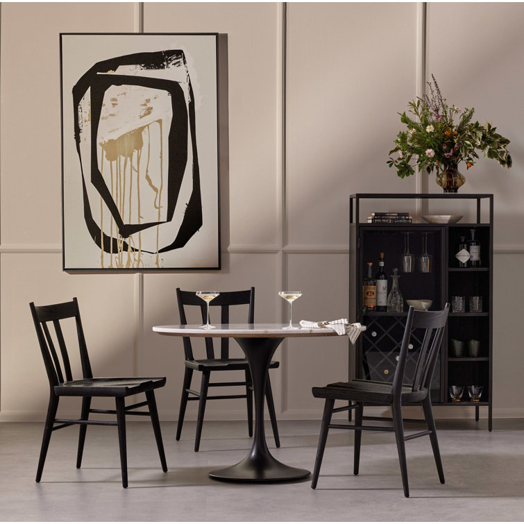 Belfast Traditional Black Oak Windsor Side Chair