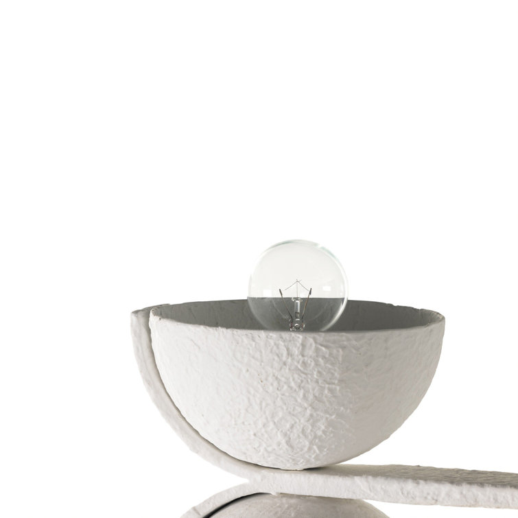 Santorini Hand-Molded 8-Light Matte White Plaster Chandelier