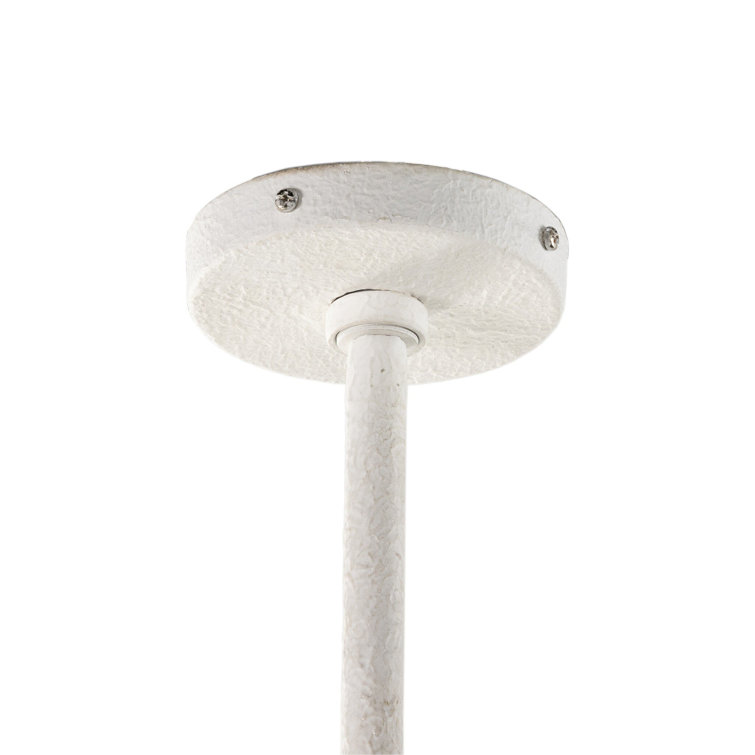 Santorini Hand-Molded 8-Light Matte White Plaster Chandelier