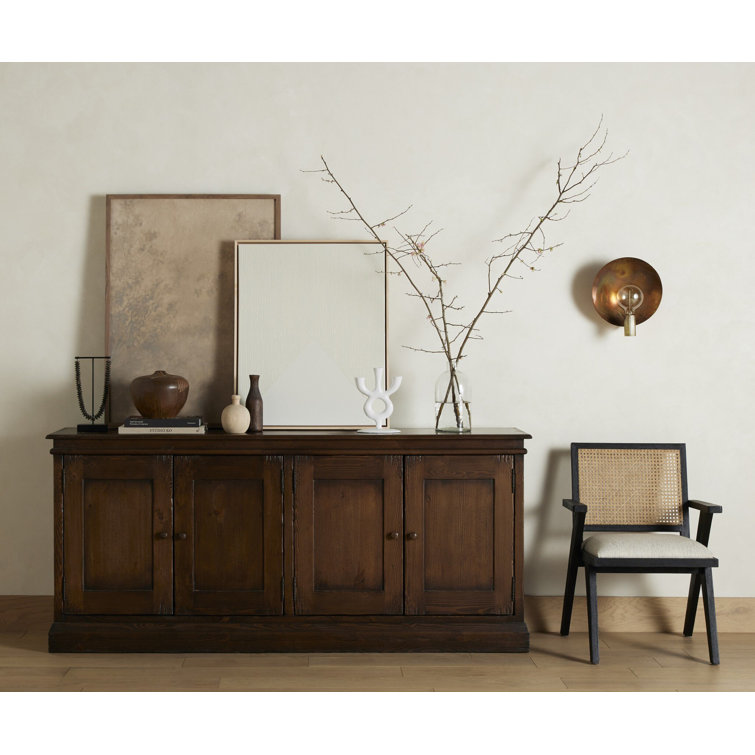 Avant Natural Black Oak and Cane Arm Chair