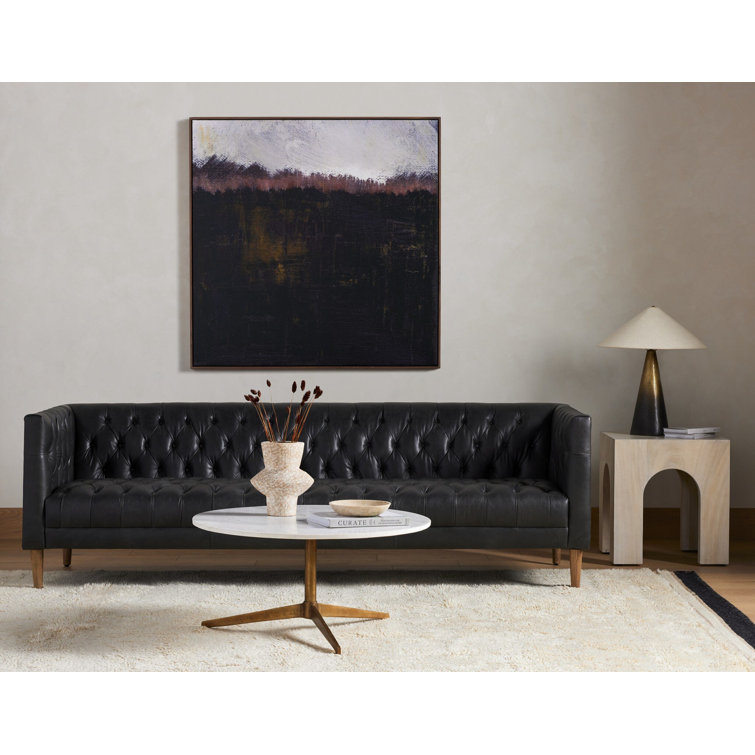 32" Gold and White Contemporary Round Marble Coffee Table with Storage