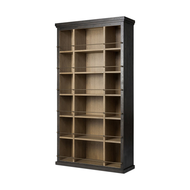 Alistair Smoked Black Veneer Tall Bookcase