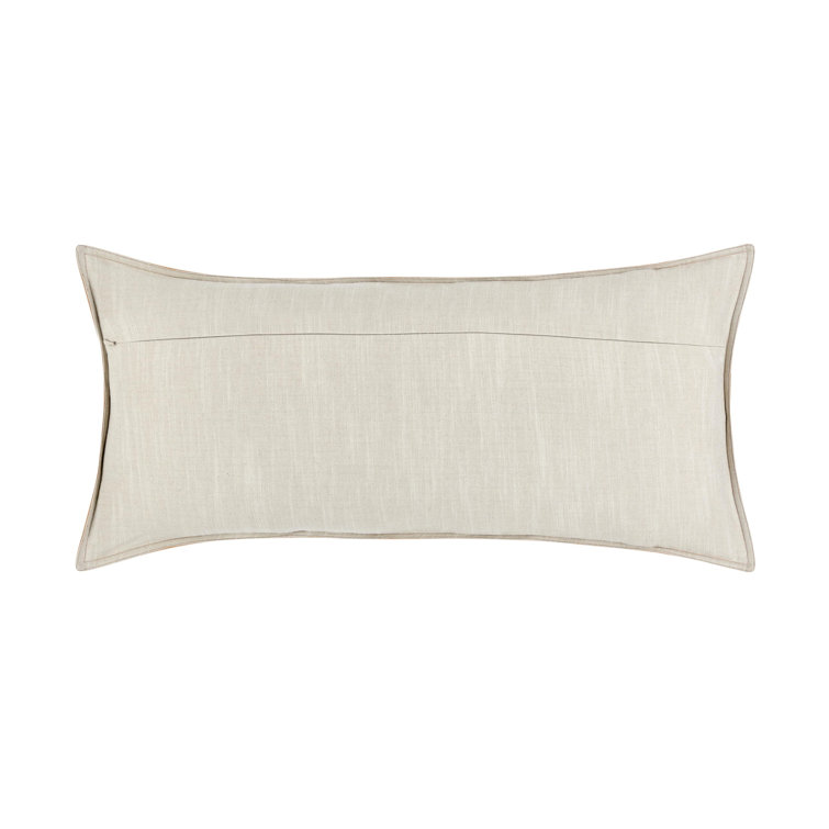Chestnut Genuine Leather 16x36" Throw Pillow with Feather Insert