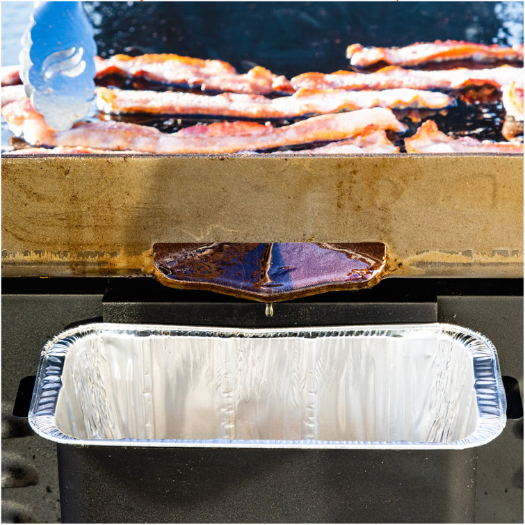 Disposable Rectangular Aluminum Grease Cup Liners, Pack of 30