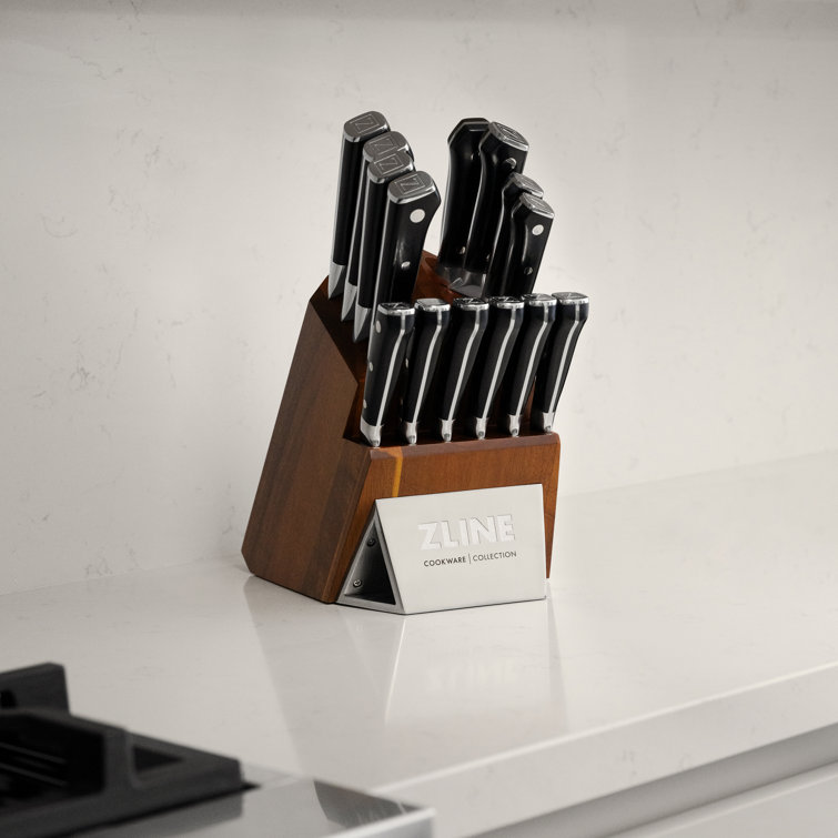 ZLINE 15-Piece Professional German Steel Kitchen Knife Block Set