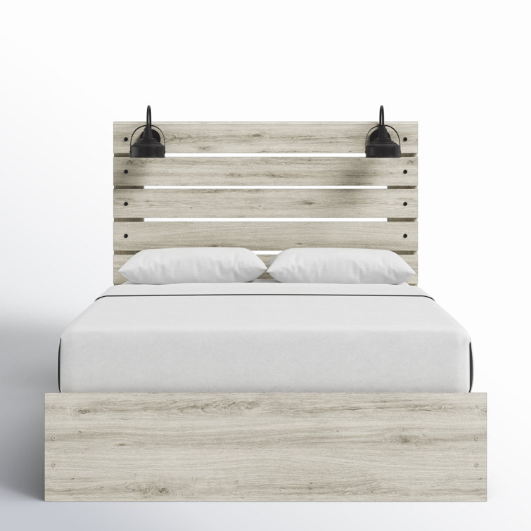 White Queen Upholstered Storage Bed with Headboard and Drawers