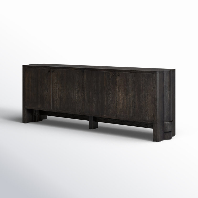 Arley 89'' Dark Brown Solid and Engineered Wood Sideboard