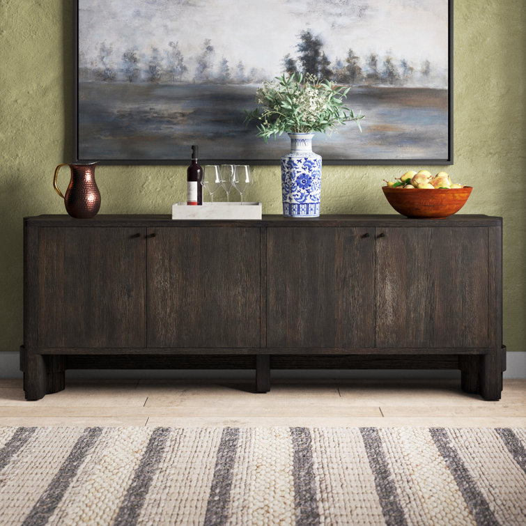 Arley 89'' Dark Brown Solid and Engineered Wood Sideboard