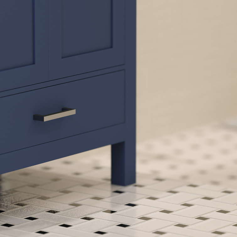 Rooh 30" Navy Blue Solid Wood Bathroom Vanity