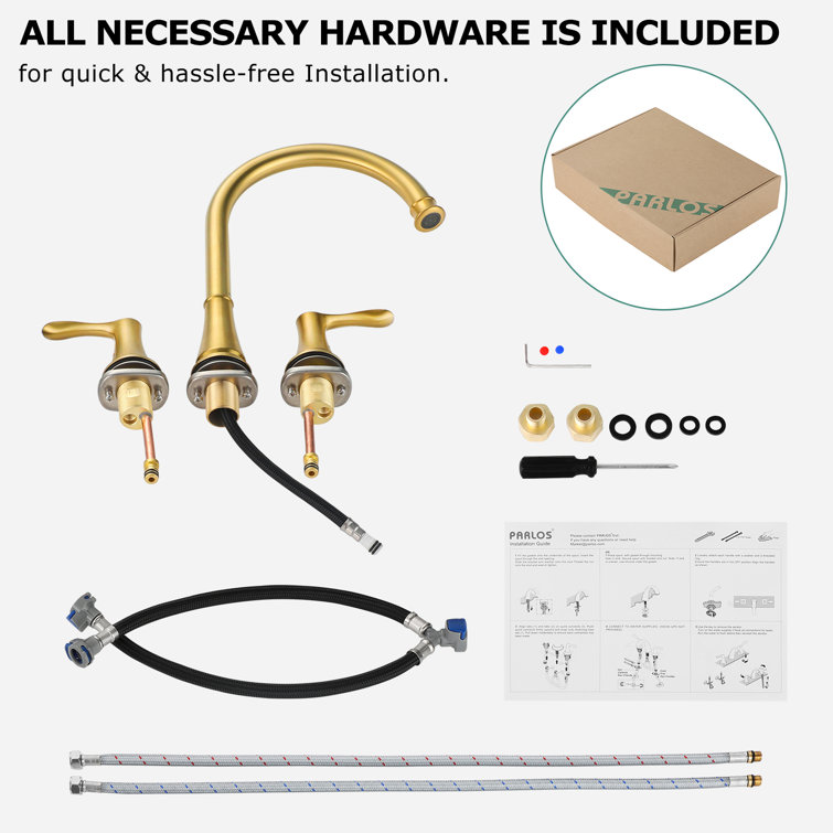 Demeter Brushed Gold High Arc 2-Handle Roman Tub Faucet