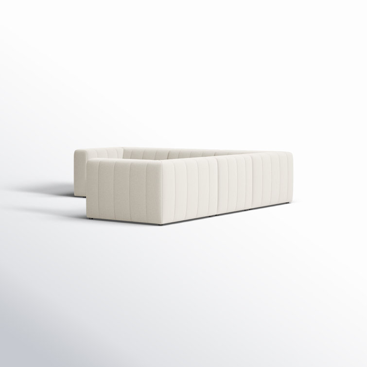Fayette Cloud Tufted 5-Piece L-Shaped Modular Sectional