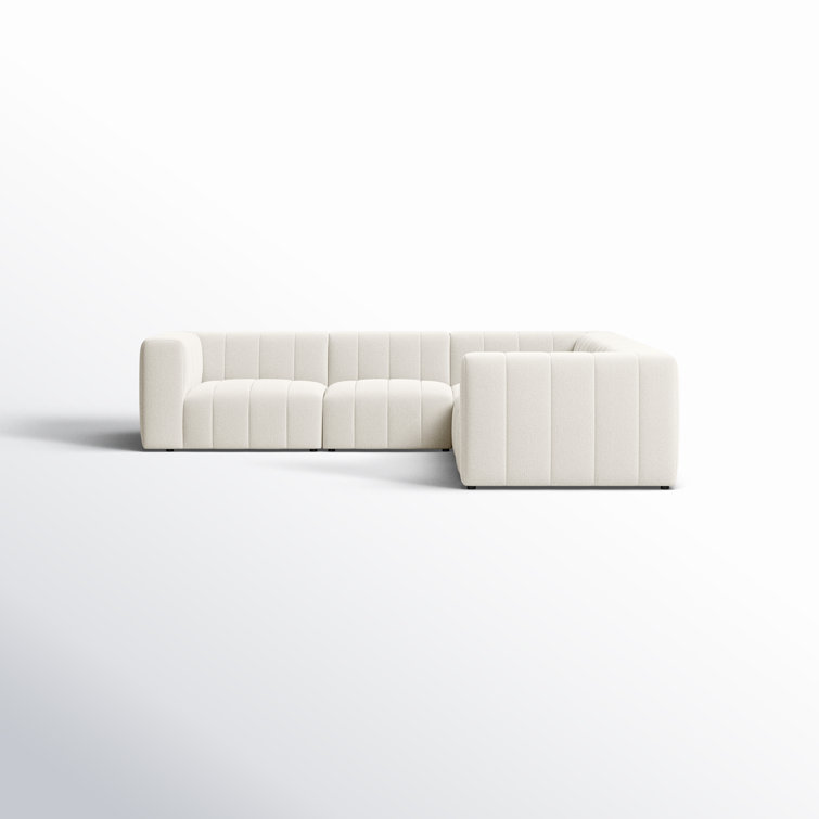 Fayette Cloud Tufted 5-Piece L-Shaped Modular Sectional