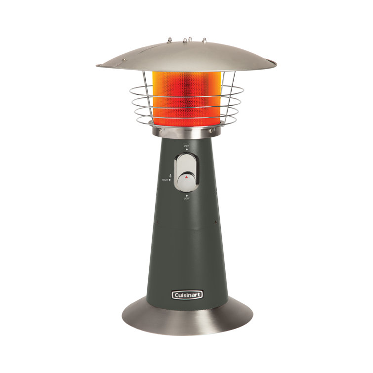 Dark Gray Portable Tabletop Propane Patio Heater
