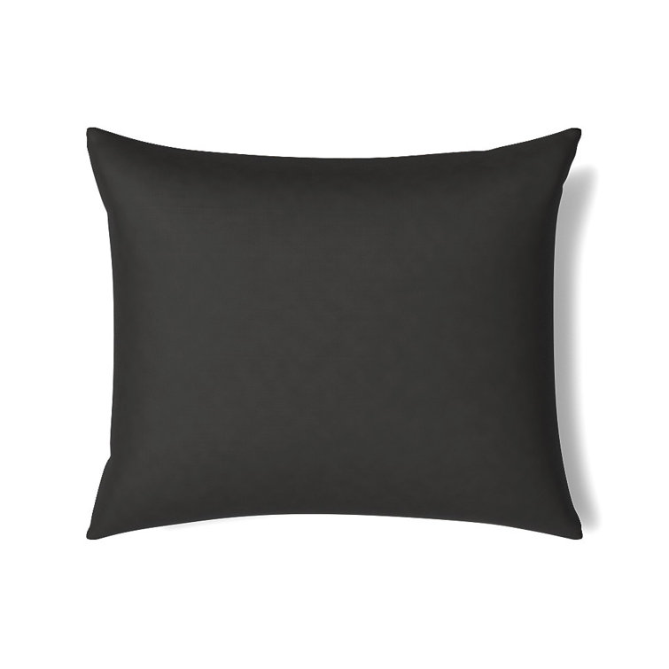 Amber and Taupe Embroidered Linen Cotton Rectangular Pillow