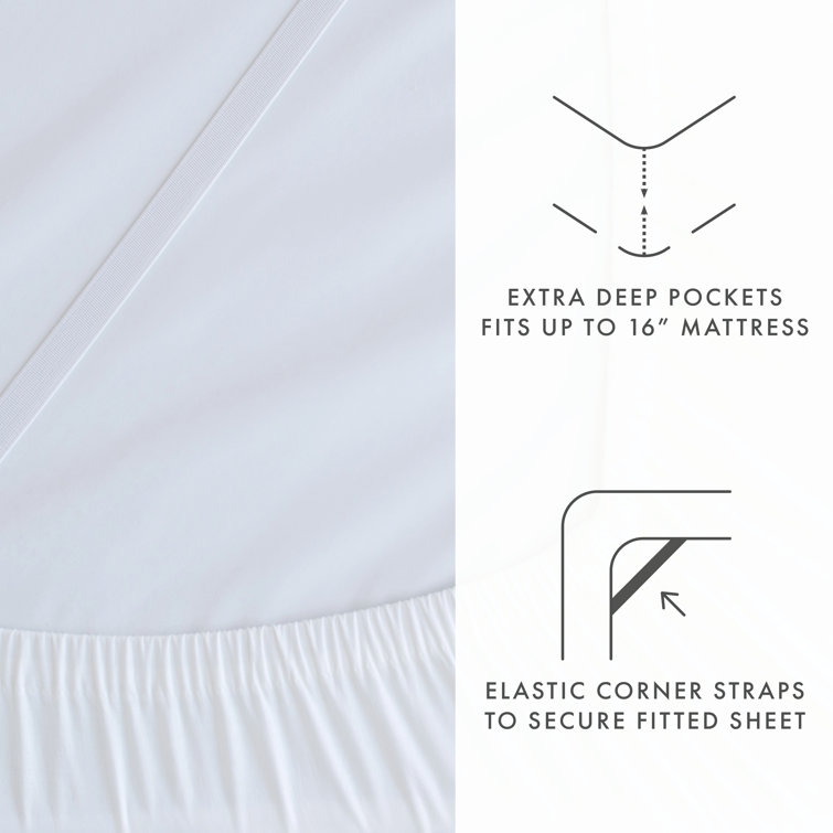 Full Natural Bamboo Linen Blend 4-Piece Sheet Set