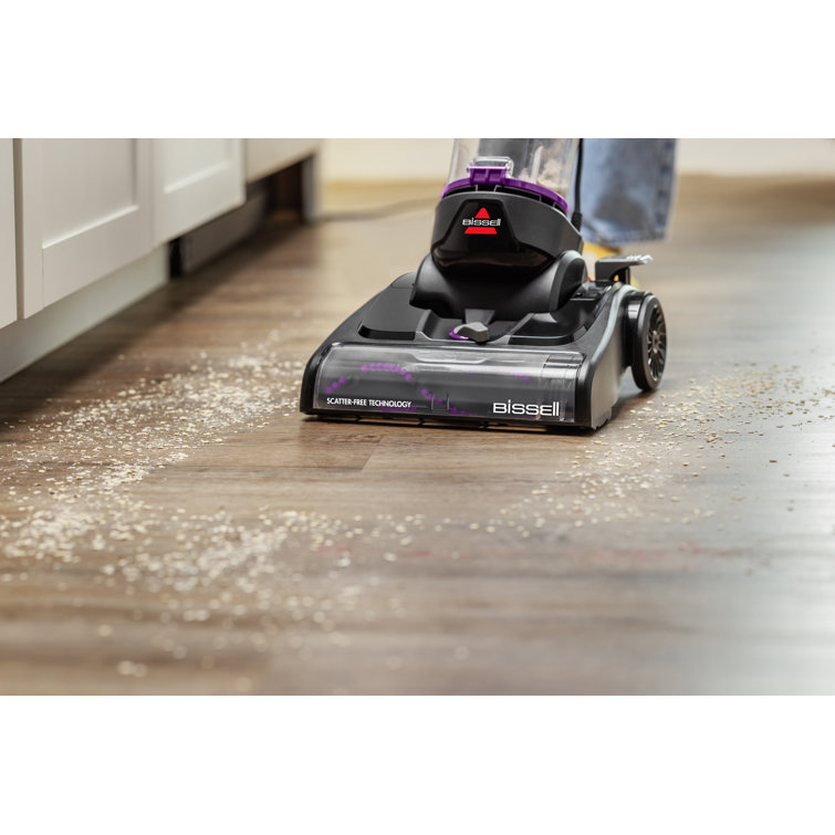 Compact Black and Purple Bagless Upright Vacuum Cleaner for Pets