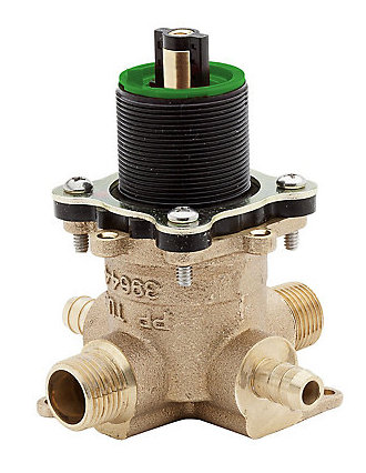 Compact Brass and Copper Tub & Shower Rough-In Valve
